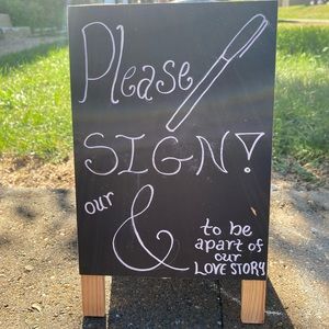 Wedding signage/decor - homemade